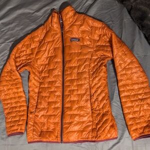 Women's Medium Patagonia Sunset Orange Micro Puff Jacket